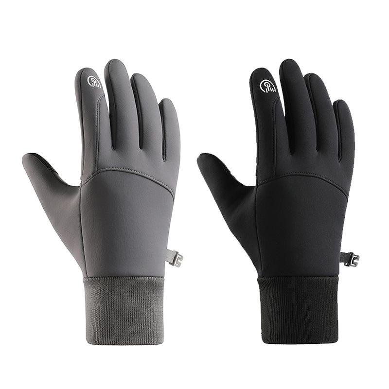 Sports Riding Gloves Fleece Lined Warm Unisex Anti-Slip Touchscreen Ski Cycling Cold Weather Outdoor Winter Gloves