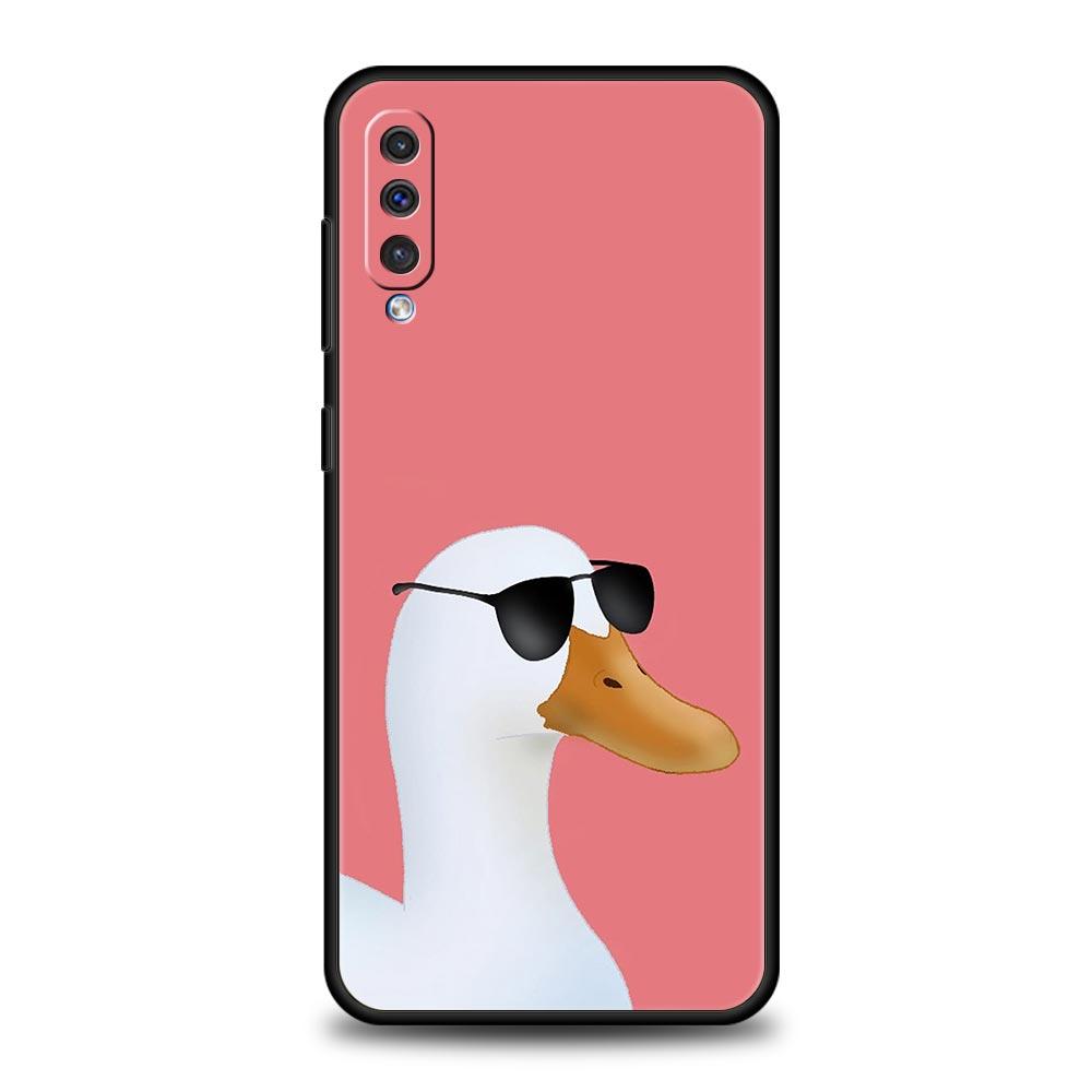 Funny Duck Phone Case For Samsung A56 A36 A26 A54 A52 A24 A14 A50 A72 A70 A06 A12 A22 A34 A42 A32 A04s A16 5G Cover