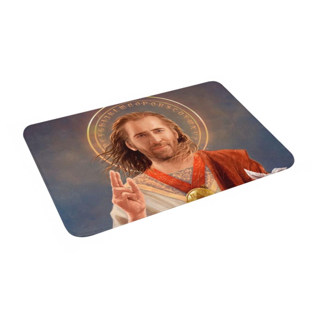 Saint Nicolas Cage Doormat Mat Anti-Slip Funny Meme Bathroom Kitchen Living Room Rug Carpet 40*60cm