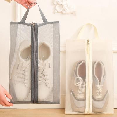 Staubdichte Tragbare Outdoor-Netz-Schuhtasche Atmungsaktiver Leichter Schuh-Organizer Reise-Schuhtasche für den Außenbereich/Reisen/Sport