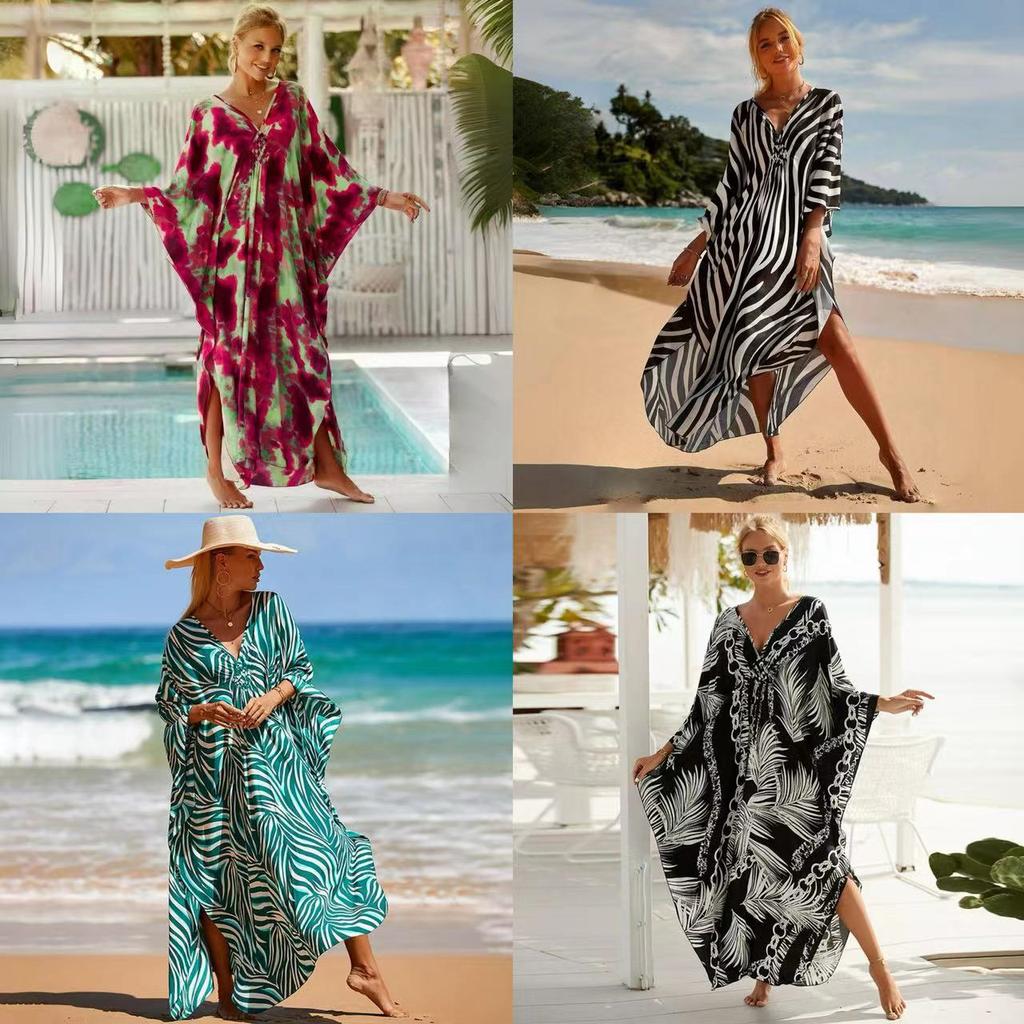 European & American Cotton Bikini Cover-Up: Beach Skirt Shawl