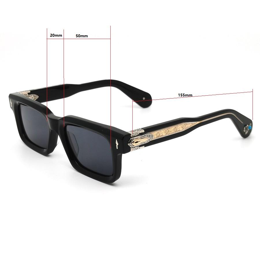 Brand Trendy Fashion Sunglasses UV400 Frame Lunettes De Soleil De Luxe Marque High Quality Acetate Sun Glasses Jmm Belve