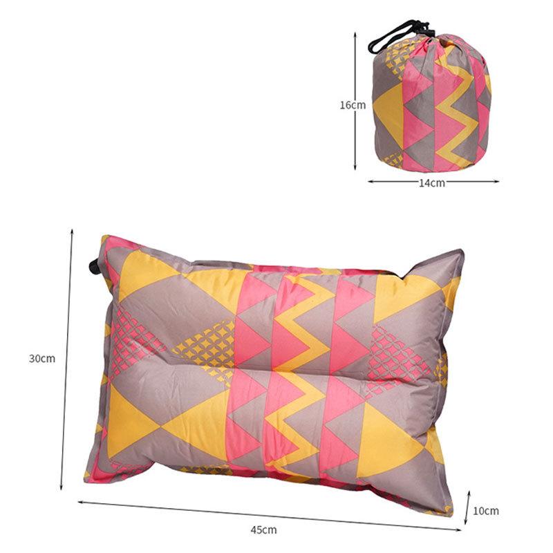 Outdoor Automatic Inflatable Pillow Leisure Tent Camping Sleeping Pillow Car Travel Pillow