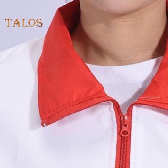 Volunteer Vest Bright Color-Blocked Design Lapel Sleeveless Zipper Placket Waistcoat Loose Fit Pockets Charity Uniform Group Vest