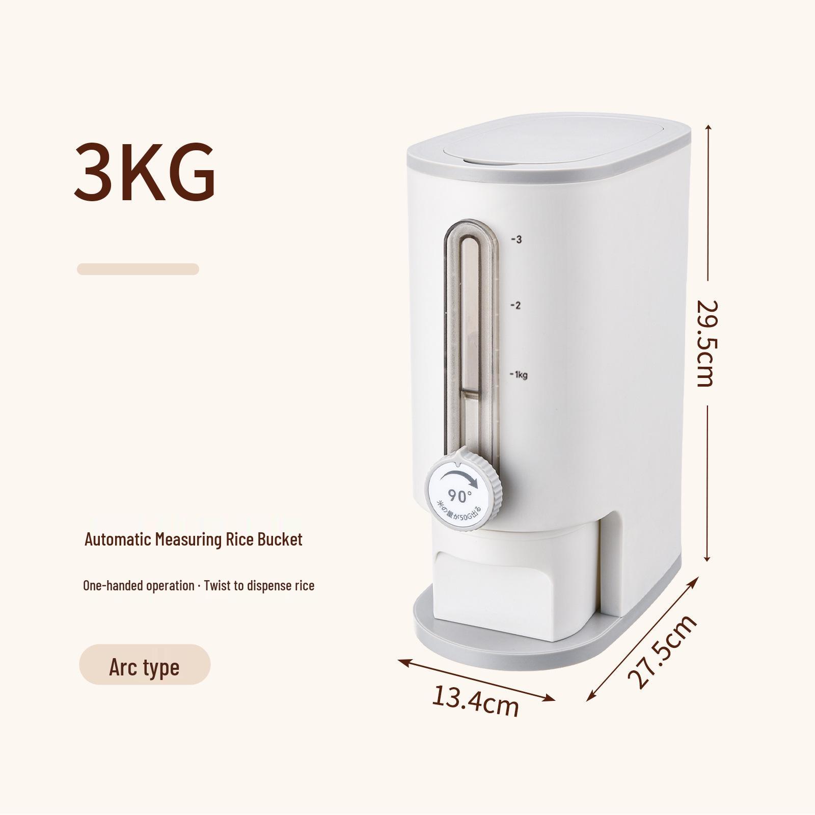 Sealed Rotating Rice Dispenser 2026 - Pest & Moisture-Proof Household Storage Bucket