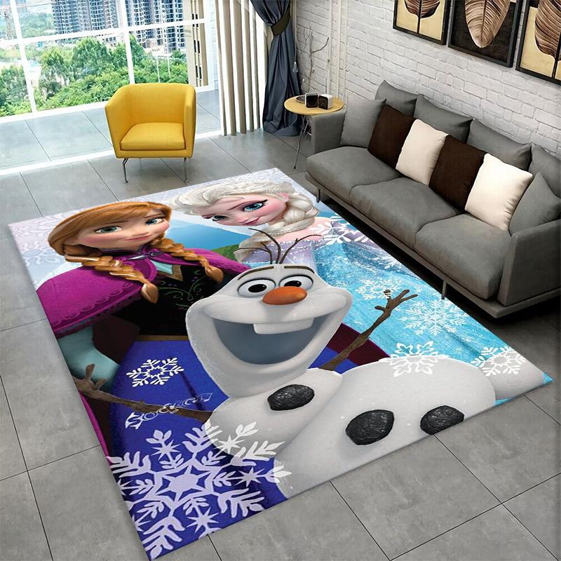 

Cartoon Frozen Elsa Princess Girl Carpet Rug for Playroom Bedroom Living Room Sofa Home Decor,kid Area Rug Non-slip Floor Mat 40x60cm