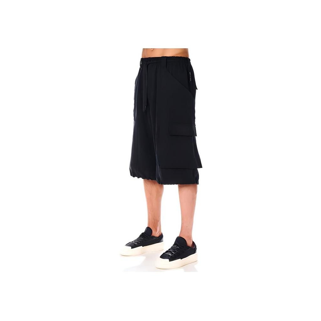 Y-3 Solid Color Casual Five-Point Shorts Men shorts Black H63079
