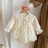 Baby Rompers for Tulle Baby Baby Long Floral Shrine First Monthly Years Old [VNGOLERRY] Girls, One-Piece Dress, Dress, Clothes, Sleeves, Lace,
