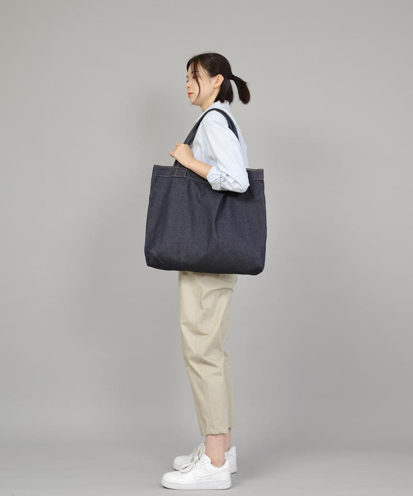Saintcrew Porter Big Shoulder Bag Pbs-139 Denim Indigo Brs