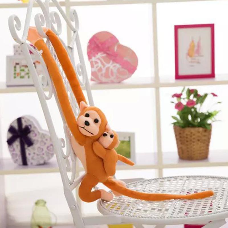 60Cm Long Arm Tail Monkey Stuffed Plush Curtains Baby Sleeping Appease Animal Toys Car Decoration Valentine'S Day Gi