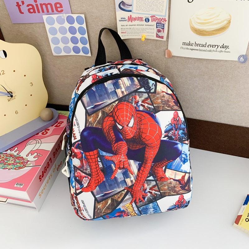 

Spider-Man Kids Cartoon Backpack - Large Capacity for Kindergarten Boys 25.5*30*9.5cm