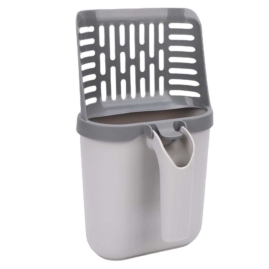 Integrated Cat Litter Scoop with Waste Can and Trash Bag Large Capacity Detachable Cat Litter Shovel