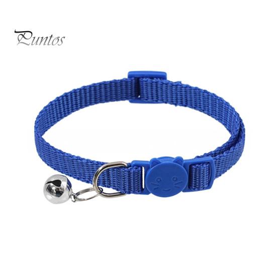 

Ошейник для кошек с колокольчиком, мягкий, безопасный ошейник для кошек с быстросъемной пряжкой, регулируемый нейлоновый ошейник для кошек и щенков синий