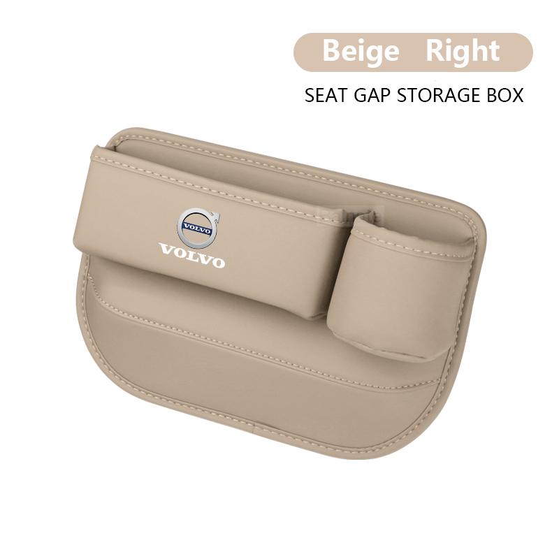 Läder För Volvo Bilstol Glappfyllare Väska Förvaringslåda Mugghållare XC90 XC60 C30 S60 C70 XC40 V40 XC70 V70 V60 S40 V90 S90
