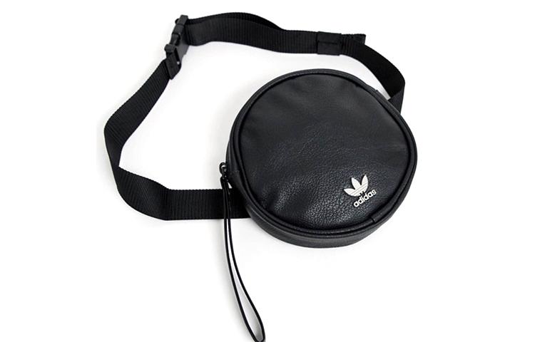 Adidas Originals Leather Fanny Pack Unisex Black CL5438