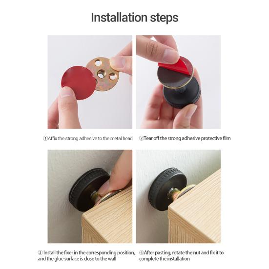 Anti-movement Rotatable Practical Protective Bed Furniture Stopper Buffer Bed Stabilizer