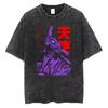 Genesis Evangelion EVA Anime Quality T Shirt Men's Clothing and Women Cotton Vintage Washed Print Retro Summer Tops