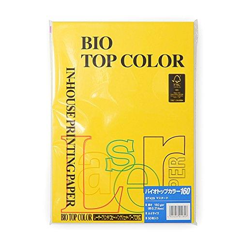 

Цветная бумага Bio Top Color горчичный 50P A4/160g