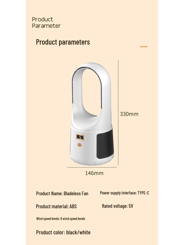 USB Rechargeable Desk & Clip Fan for Home, Office, Dorm – Compact Air Circulator