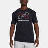 Under Armour Foundation Letter Logo Print Crew Neck Short Sleeve T-Shirt Men T-Shirts Black 1382915-001