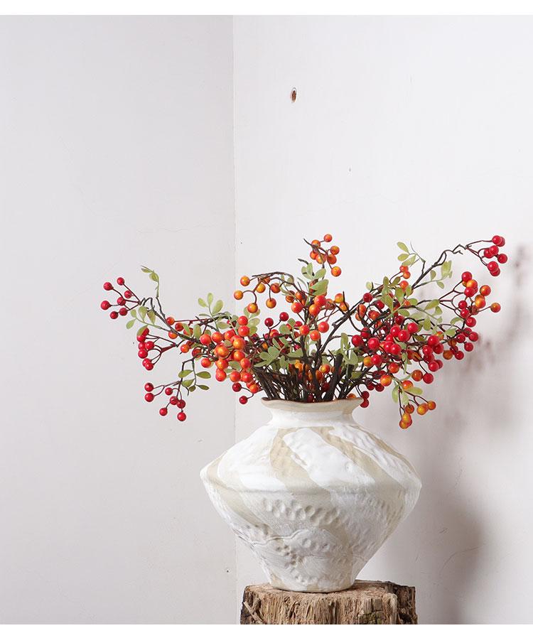 Modern Minimalist Ceramic Vase for Fresh or Dried Flowers – Ideal for Living Room, Dining Table, Entrance Hall, or TV Cabinet.