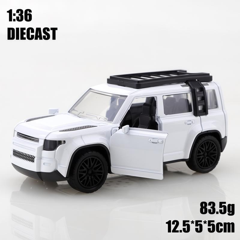 1:36 Scale Hard‑Style Off‑road SUV Diecast Model, Openable Doors, Roof Rack & Side Ladder, Two‑color Options, Vehicle Replica fo
