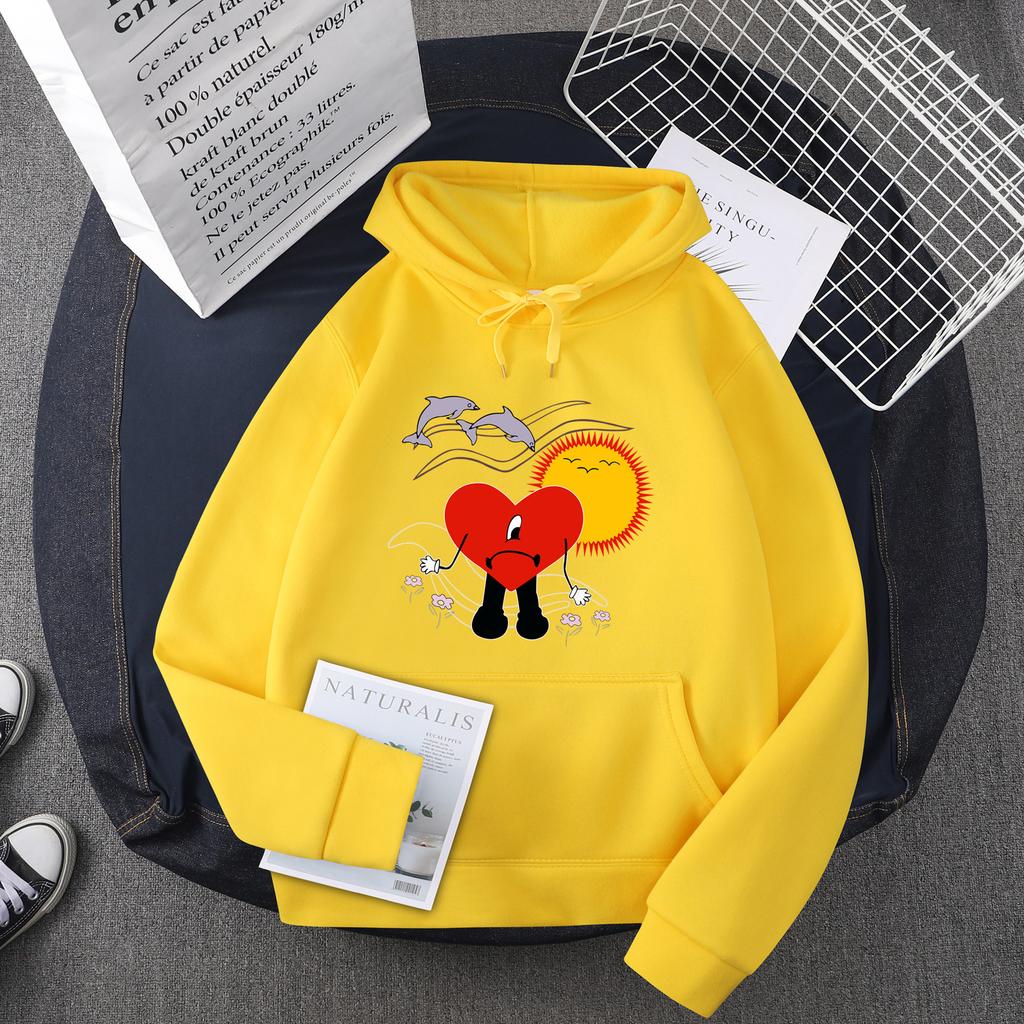 Japanese Fashion Bad Character Collection Printed Men'S And Women'S Hooded Sweater