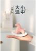 Modern Minimalist Ceramic Rocking Horse Ornament - Cute Green & Pink Tea Pet Decor for Home