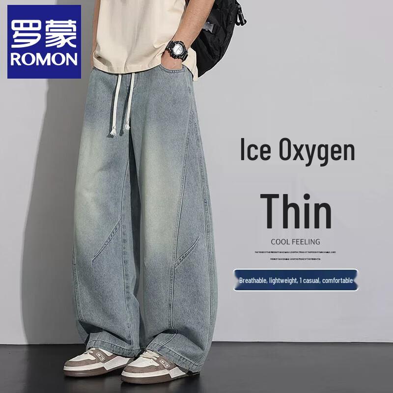 

Men s Loose Fit Wide Leg Jeans M