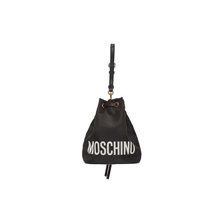 Moschino Teddy Bear Print Pu Bucket Bag Women Bags Black A8445-8213-1555