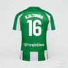 Real Betis Maglietta da Calcio a Maniche Corte Traspirante ad Asciugatura Rapida Top Casual da Esterno Genitore-Figlio