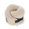 gowell Memory Foam Neck Pillow with Pouch | Perfect for Girls' Trips, Shinkansen, Airplanes, In-Flight Travel, and Drives (Beige)