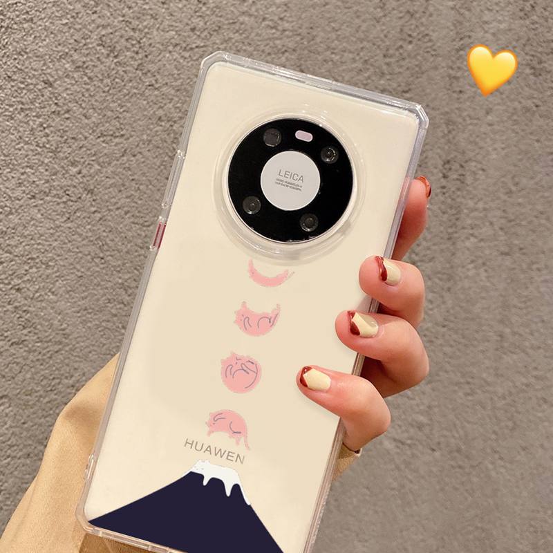 Custodia per telefono Cat Monte Fuji Giappone Paesaggio per Samsung S20 ULTRA S30 per Redmi 8 per Xiaomi Note10 per Huawei Y6 Y5 cover
