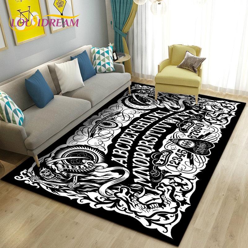 Ouija Tarot Witchcraft Gothic Area Rug,Carpet Rug for Living Room Bedroom Sofa Doormat Decoration,Kids Play Non-slip Floor Mat