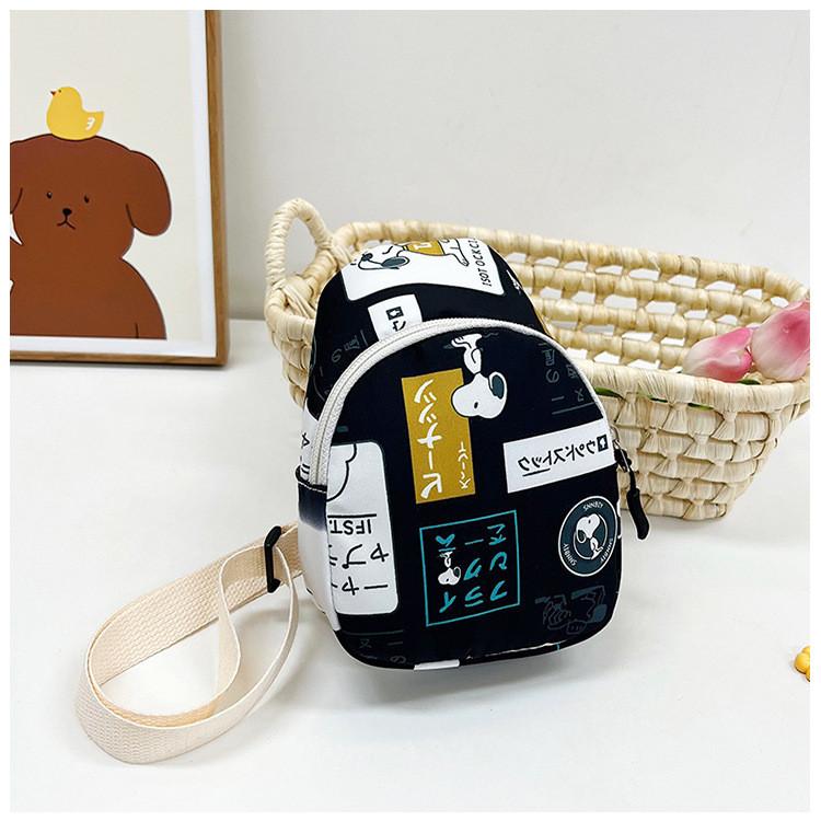 Animal Cartoon Print Shoulder Bag With Waterproof Material Children For