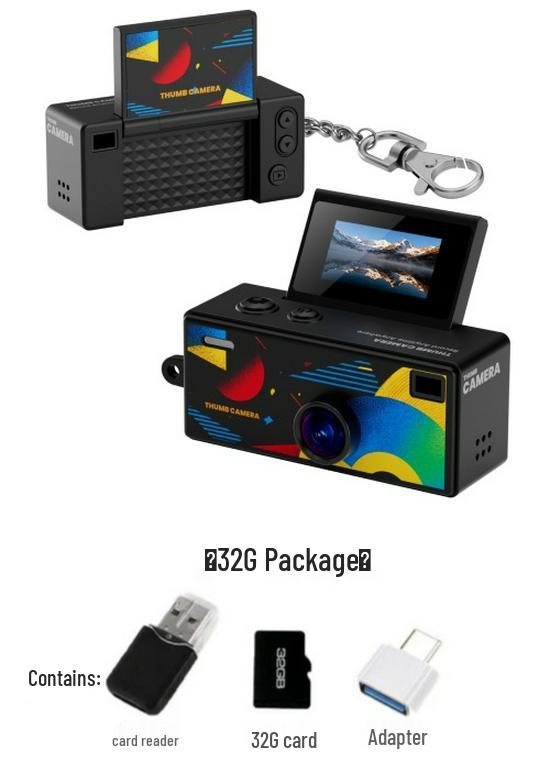 G62 Portable HD Flip Screen Camera: Thumb-Sized, Backpack Pendant for Students & Parties