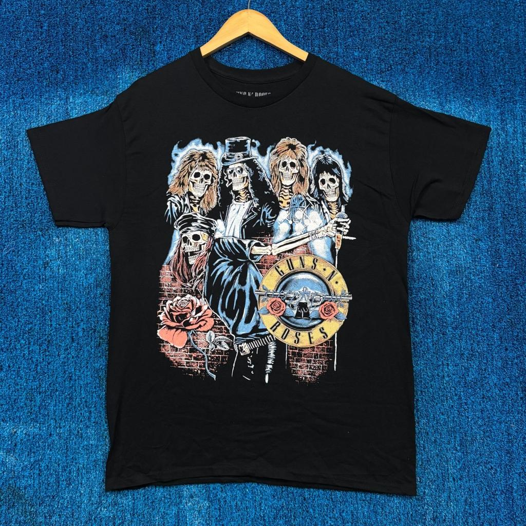 Guns N Roses Appetite for Destruction Tour Stops Band Tee L Unisex T-Shirt
