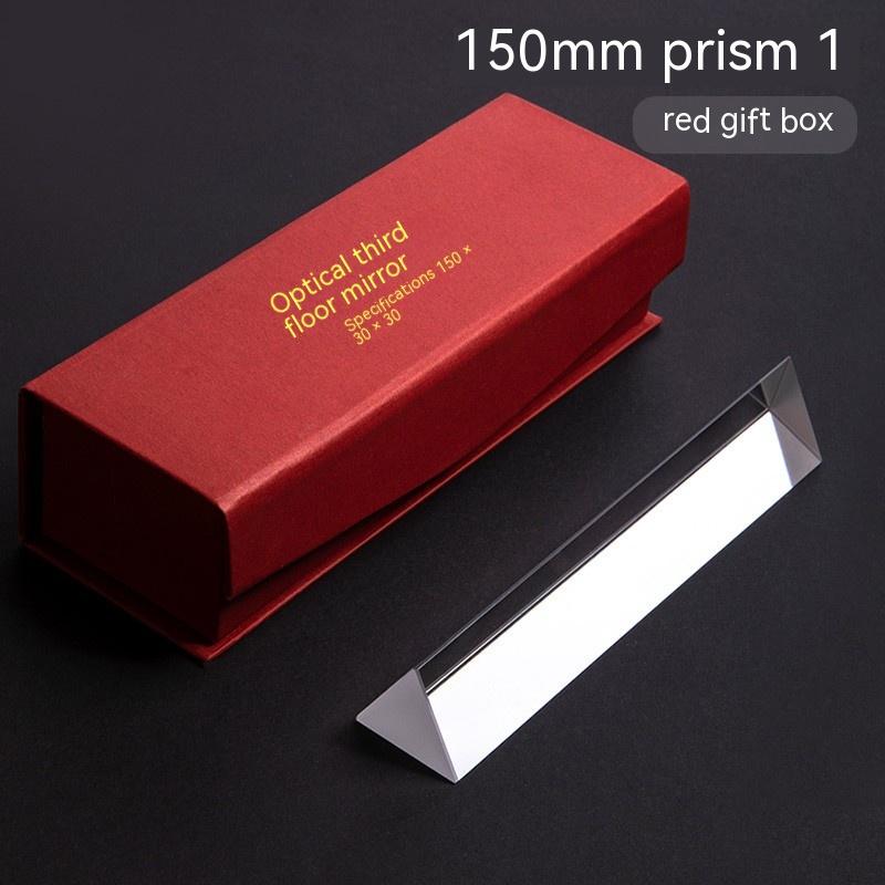 Borence Triprism Optical Glass Photography Props Rainbow Equipment Prism Length Size Seven Color Mitsubishi Mirror Teaching Tool