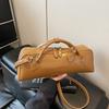 Single Shape Sausage Shoulder Crossbody Bag Solid Color Handbag Fashion Women