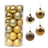 24pcs Christmas Balls Christmas Tree Ornaments Hanging Ball Xmas Tree Pendants Home Party Decor 2025 New Year Gifts Noel Navidad