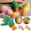 Cute Plush Ducks Dog Toy with Soft Squeaker Wear-Resistant Pet Interactive Toy for Small Medium Large Dogs