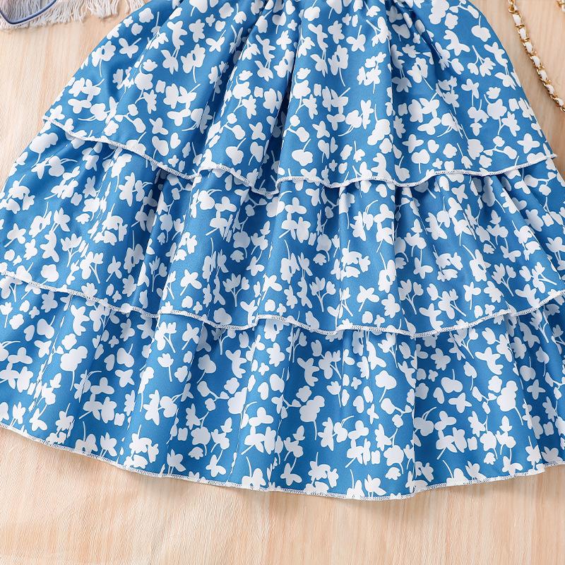 Rochie cu bretele pentru fete Vara 2025 Rochii tort pentru fete