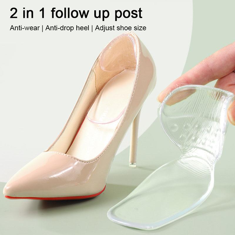 NEW T-shaped Silicone  Women Heel Spur Pain Relief Foot Cushion Antiwear Shoe Pads Gel High Heels Heel Protector Stickers Insoles