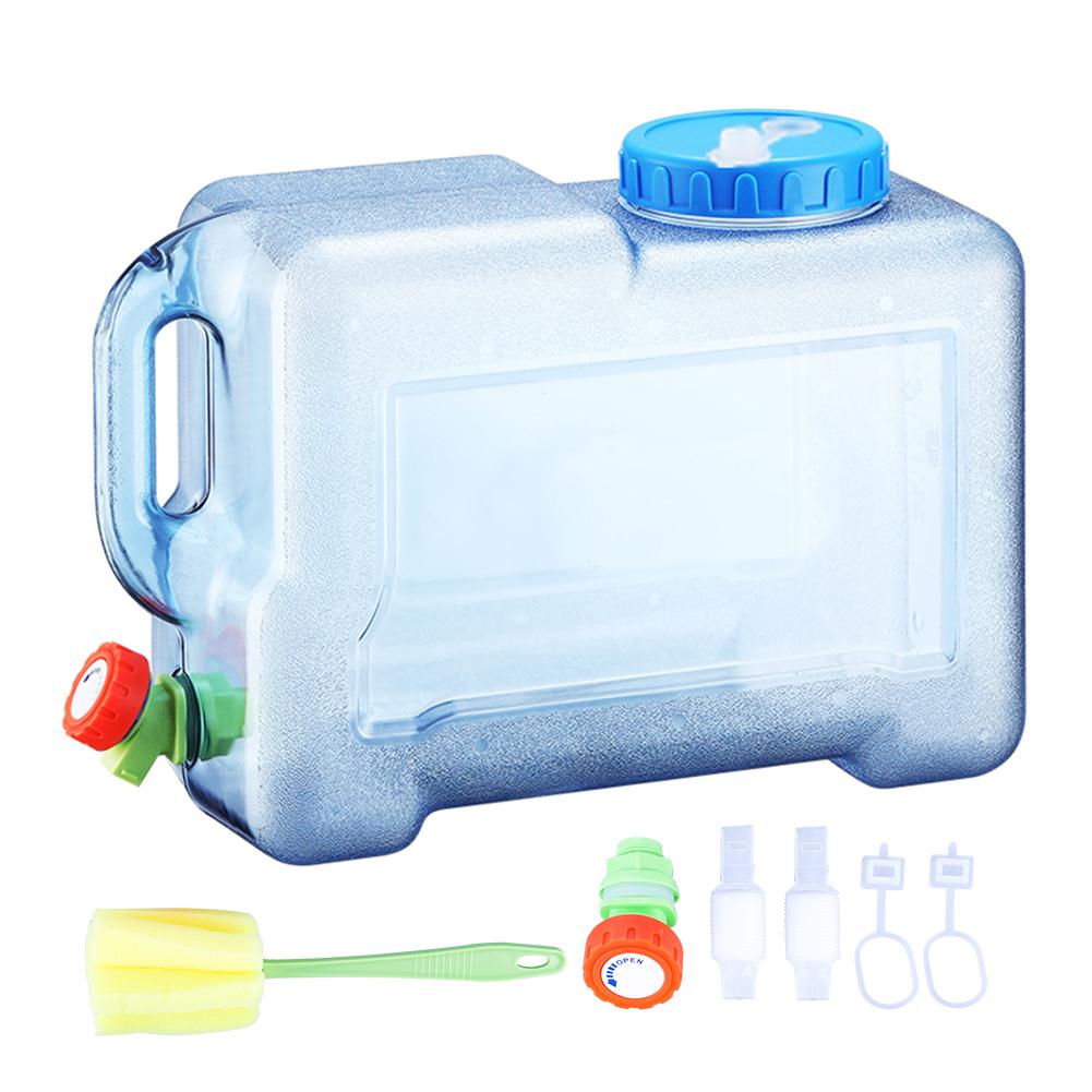 Outdoor Portable Water Container With Spigot Leakproof Camping Water Bucket Tank With Faucet Water Storage Carrier 5/10/11/12L