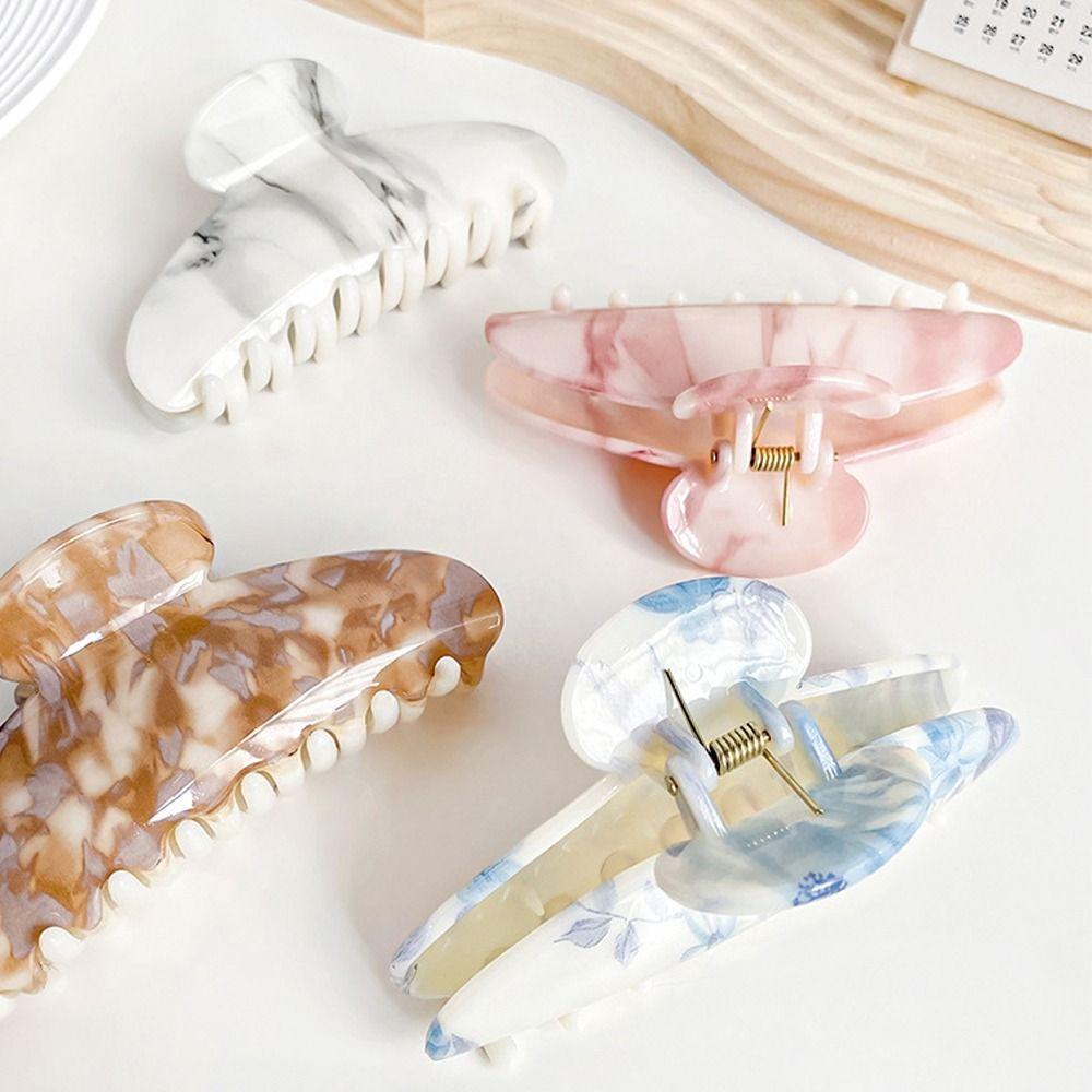 Hair Clip Ink Painting Pattern Hair Claw Shark Clip Ponytail Barrettes  Travel
