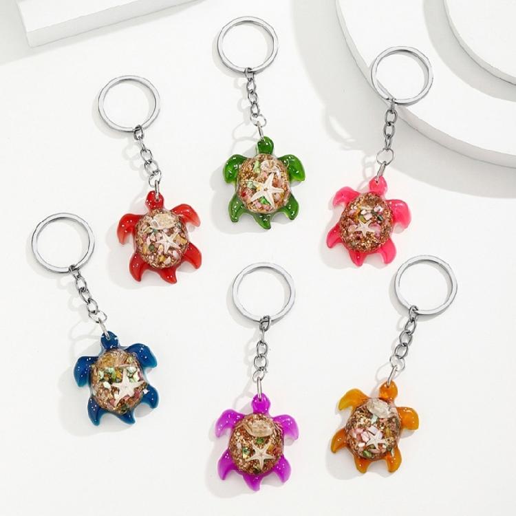 Sturdy Resin Turtles Keychain Lovely Animal Decoration for Keys Purse Backpack Accessories