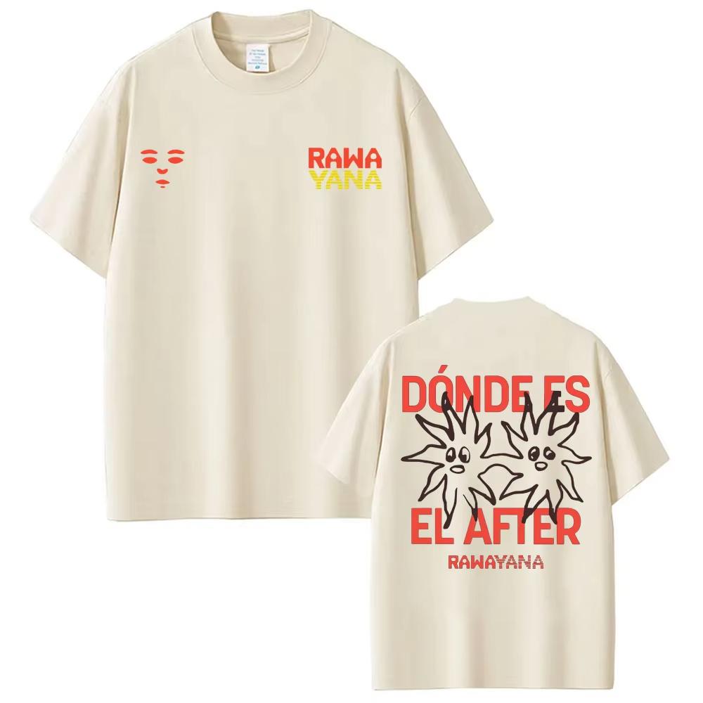 

Band Rawayana Donde Es El After Album Print Tshirt for Unisex Women Fashion Hip Hop Street T Shirt Casual Tshirts M