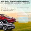 For Tesla New Model Y Juniper 2025 Launch Model 3 Highland 2024 Tempered Glass Screen Protecor Full Covered Soft Black Frame