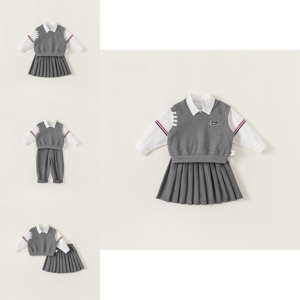 Schuluniform-Set für Kinder aus Polyesterstoff für Alter 3 bis 8 Jahre