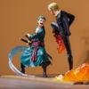 ONE PIECE Sanji Zoro Duell, Modellfiguren, Anime-Zubehör, Heimdekorationen, Valentinstagsgeschenke, Kleine Geschenke